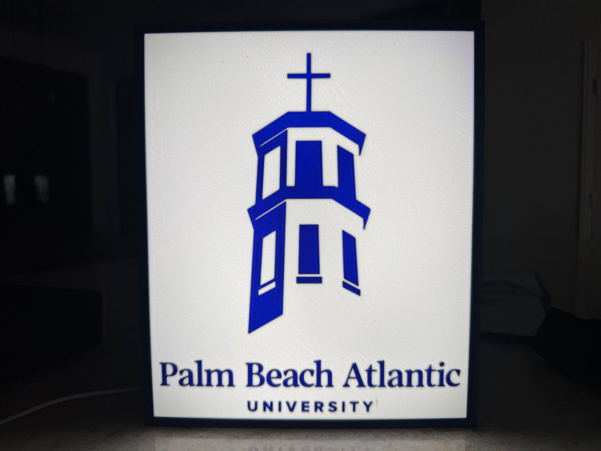Palm Beach Atlantic University Light Box PBA Marlins – Tower Logo Edition