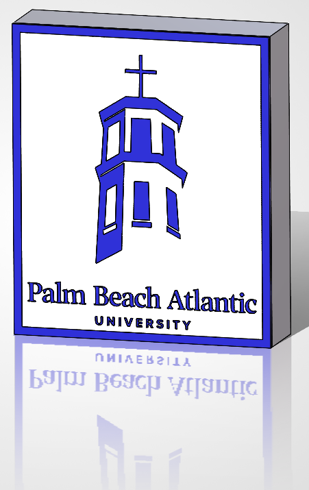 Palm Beach Atlantic University Light Box PBA Marlins – Tower Logo Edition