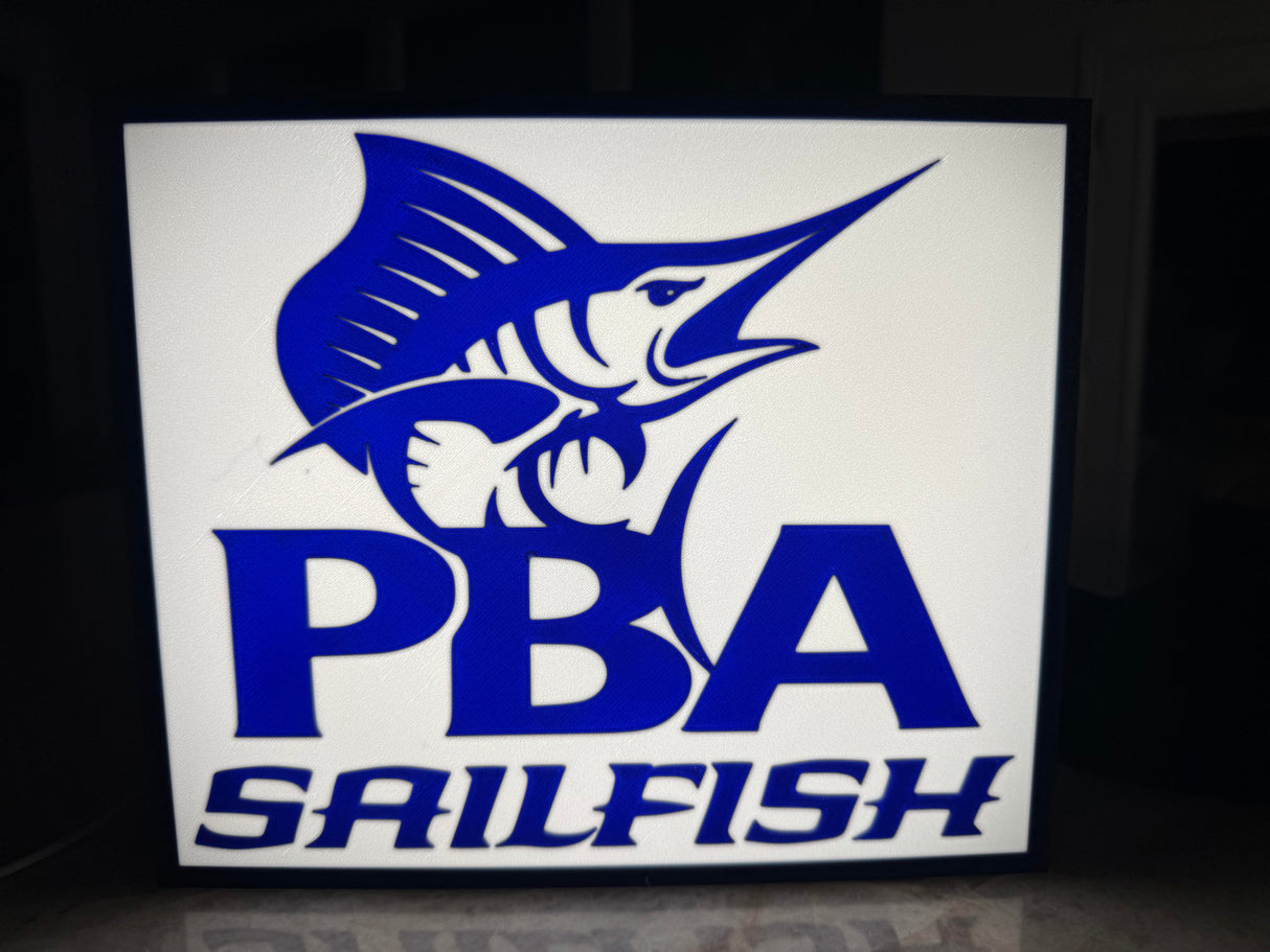 Palm Beach Atlantic University Light Box PBA Marlins – Marlin Mascot Edition